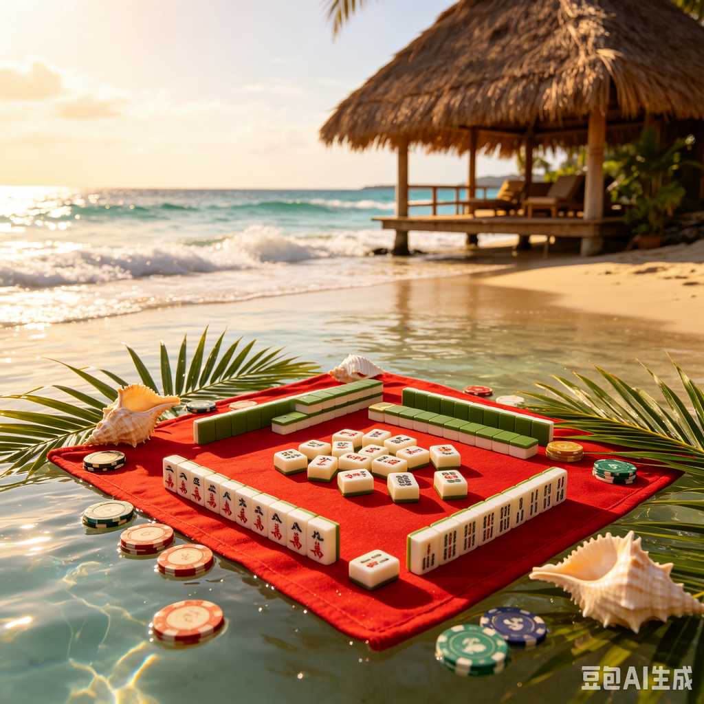 flat print mahjong set